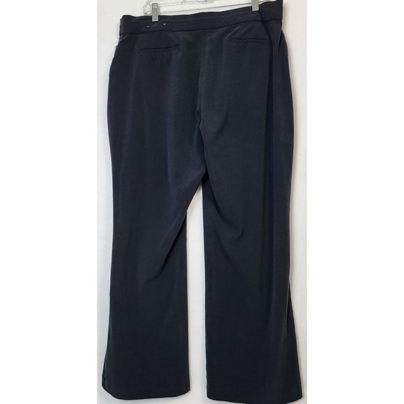 JM Collection Women's Trousers Size 18 Straight-Leg Pants Waistband Livid Blue - Picture 3 of 8